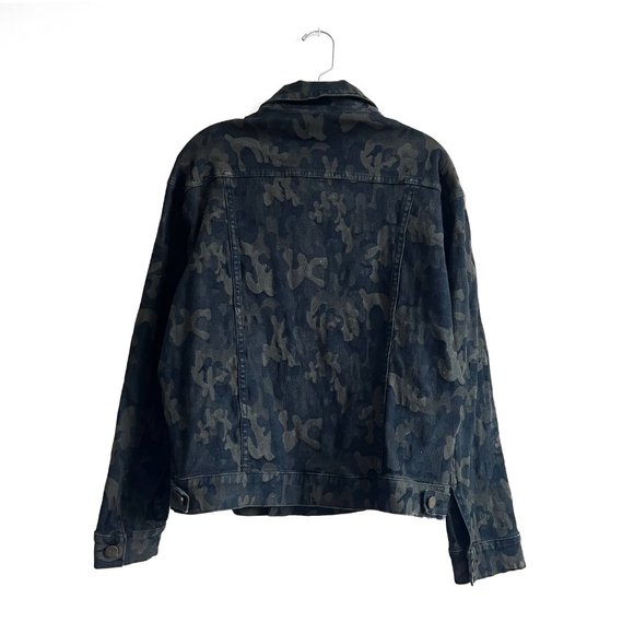 Made Gold army camouflage pattern print denim jacket - Picture 4 of 4